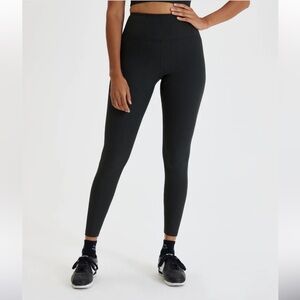 Girlfriend Collective Black RIB High-Rise Legging